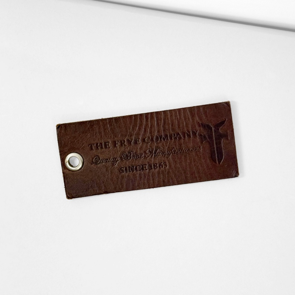 FRYE Shoebag Leather Tag with Grommet